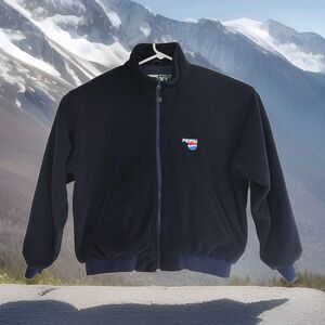Vintage Pepsi WearGuard Full-Zip Fleece Jacket, Men's XL, Dark Blue, Style 1569